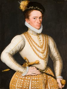 Porträt eines unbekannten Edelmanns, 1575 von Gillis Claeissens
