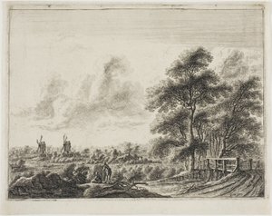 Landschaft mit kleiner Brücke