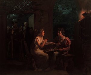 Ferdinand und Miranda spielen Schach, 1822