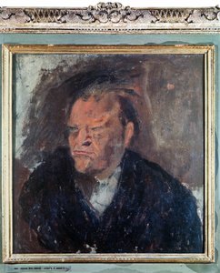 Porträt des italienischen Dichters Giuseppe Ungaretti (1888-1970)
