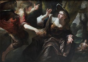Der Engel erscheint Hagar und Ismael, ca. 1640