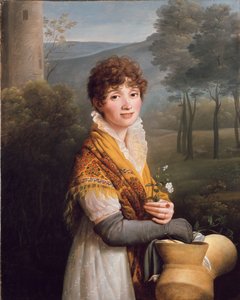 Porträt einer jungen Frau, ca. 1807-1810 von Gioacchino Giuseppe Serangeli