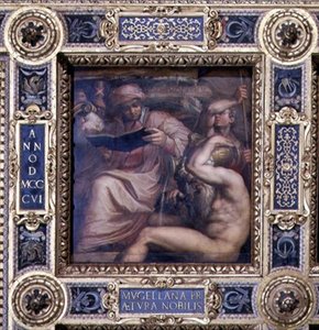 Allegorie der Region Mugello von der Decke des Salone dei Cinquecento von Giorgio (and workshop) Vasari