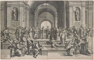 Die Schule von Athen von Giorgio Ghisi