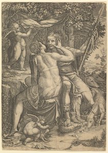Venus und Adonis von Giorgio Ghisi