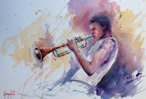 Jazz Trompetenspieler
