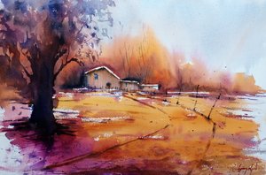 Rustikale Herbstlandschaft