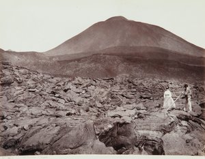 Spaziergang auf der Lava des Vesuvs