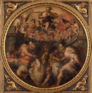 Allegorien der Viertel Santo Spirito und Santa Croce, 1563-1565 von Giorgio Vasari