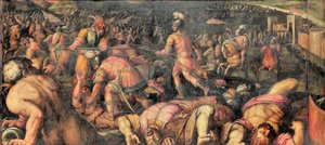 Niederlage von Radagaisus bei Fiesole von Giorgio Vasari