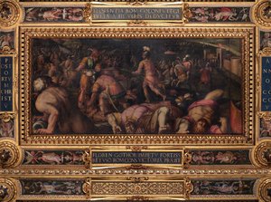 Niederlage von Radagasio unterhalb von Fiesole von Giorgio Vasari