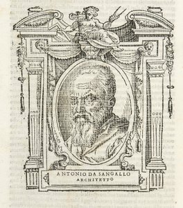 Milan, Biblioteca Braidense, Vite de piv excellent, Giorgio Vasari 1568, Antonio da Sangallo