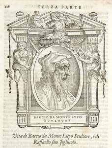 Milan, Biblioteca Braidense, Vite de piv excellent, Giorgio Vasari 1568, Baccio da Montelupo