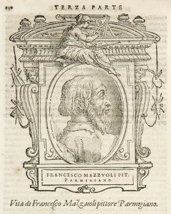 Mailand, Biblioteca Braidense, Vite de piv excellent, Giorgio Vasari 1568, Francesco Mazzuoli genannt Il Parmigianino
