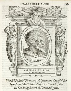 Milan, Biblioteca Braidense, Vite de piv excellent, Giorgio Vasari 1568, Valerio Belli genannt Valerio Vicentino