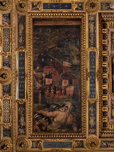 Seeschlacht zwischen Florentinern und Pisanern von Giorgio Vasari