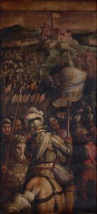 Die Eroberung der Festung Monastero, 1563-1565 von Giorgio Vasari