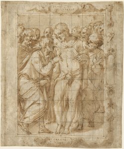Der ungläubige Thomas, um 1556-57 von Giorgio Vasari
