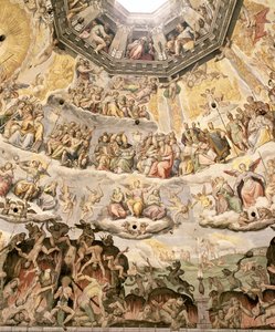 Das Jüngste Gericht, Detail aus der Kuppel des Doms, 1572-79