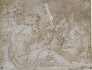 Drei Flussgötter von Giorgio Vasari