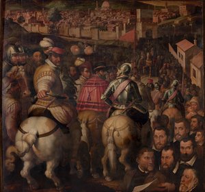 Triumph des Krieges gegen Siena, 1563-1565 von Giorgio Vasari