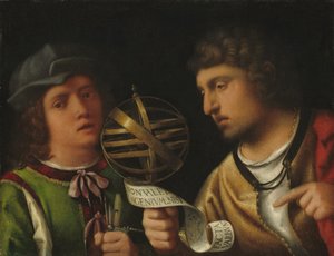 Giovanni Borgherini und sein Tutor, spätes 15. - frühes 16. Jahrhundert von Giorgione