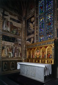 Baroncelli-Kapelle, Baroncelli-Polyptychon über dem Altar, ca. 1328