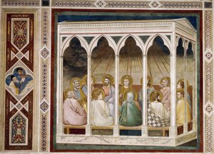 Pfingsten (Detail) von Giotto (c.1266 1337)