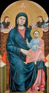 Madonna und Kind auf dem Thron mit zwei Engeln von Giotto (c.1266 1337)