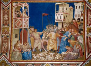 Das Massaker der Unschuldigen, Fresko von Giotto di Bondone von Giotto (c.1266 1337)