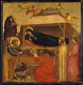 Die Anbetung der Heiligen Drei Könige, ca. 1320 von Giotto di Bondone