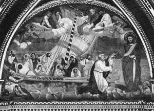 Die Navicella des Heiligen Petrus von Giotto di Bondone after Giotto di Bondone after