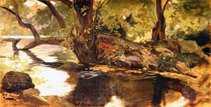 Lago di Nemi von Giovanni Costa