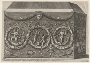 Speculum Romanae Magnificentiae: Dekorierter Sarkophag mit Arabesken, 1582