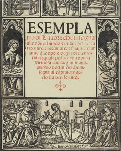 Esemplario di Lauori..., Titelblatt recto, 1. August 1532 von Giovanni Andrea Vavassore
