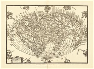 1540 Weltkarte von Giovanni Andrea Vavassore von Giovanni Andrea Vavassori