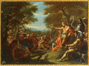 Der heilige Johannes predigt