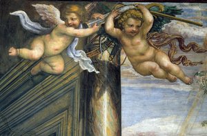 Die Hochzeit von Alexander dem Großen und Roxanne (Detail)