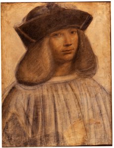 Porträt von Francesco Melzi (ca. 1491-1570), italienischer Maler, Schüler und Begleiter (Liebhaber) von Leonardo da Vinci