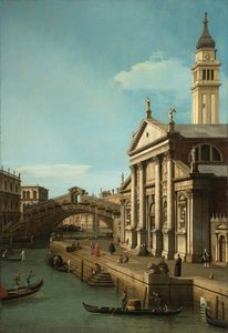 Capriccio: Die Rialto-Brücke und die Kirche S. Giorgio Maggiore, ca. 1750