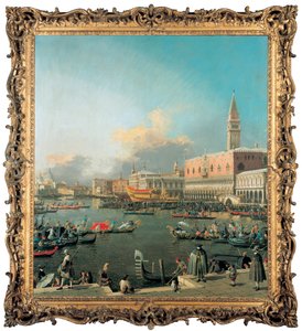 Der Bucintoro am Molo, Venedig, am Himmelfahrtstag