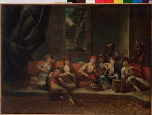 Das Harem, türkische Szene von Giovanni Antonio Guardi