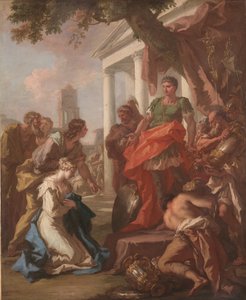 Die Mäßigung des Scipio, ca. 1710 von Giovanni Antonio Pellegrini