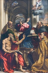 Disput über die Unbefleckte Empfängnis von Giovanni Antonio Pordenone