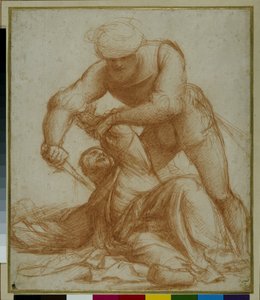 Studie des Martyriums des Heiligen Petrus Martyr von Giovanni Antonio Pordenone