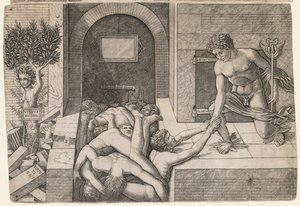 Allegorie der Rettung der Menschheit: Virtus Deserta, ca. 1500-1505