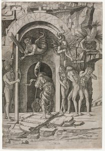 Abstieg in den Limbus, um 1490-1500 von Giovanni Antonio da Brescia