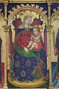 Madonna mit Kind unter den Heiligen Hieronymus und Benedikt von Giovanni Antonio da Pesaro