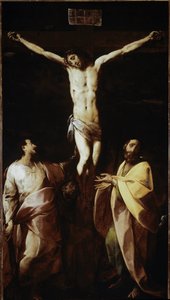 Kreuzigung mit St. Jakobus, St. Philippus und St. Franziskus