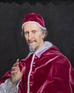 Porträt von Clemens IX. Rospigliosi in Segnung von Giovanni Battista (1639 1709) Gaulli